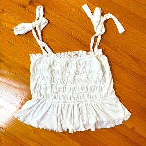Adorable white tank top!